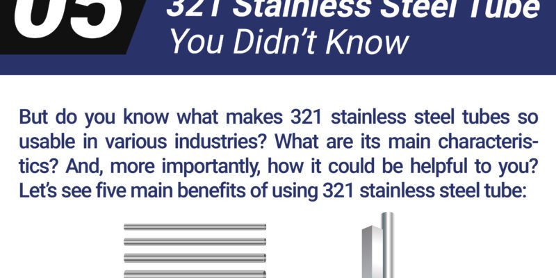 321 stainless steel tube benefits infographic.